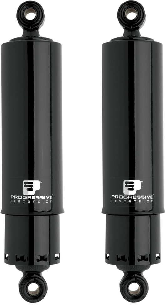 Progressive 412 Black Heavy Duty Rear 12" Shocks fits 1991-2017 Harley Dyna FXD