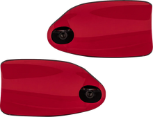 Klock Werks Flare Red Hand Guards for 2002-2025 Harley Davidson Hydraulic Clutch