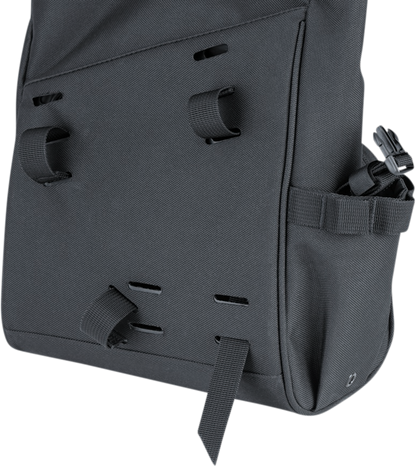 Kuryakyn 5170 Hoodrat Universal Textile Slant Motorcycle Black Swing Arm Bag