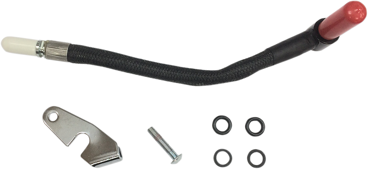 Drag Specialties Black External Fuel Line for 2014-2017 Harley Touring FLHT FLHX