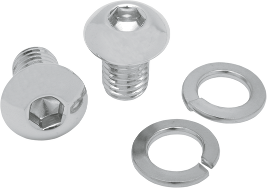 Mustang Chrome 1/2"-13 Rear Seat Mounting Bolts fits 1986-2007 Harley Softail