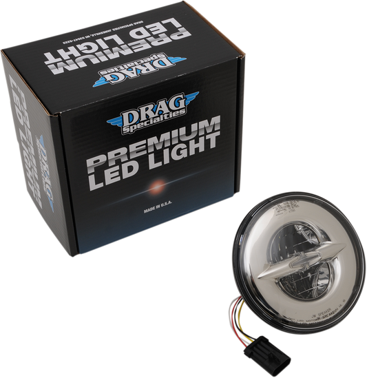 Drag Specialties 7" LED Motorcycle Headlight 1984-2024 Harley Touring FLHX FLHT