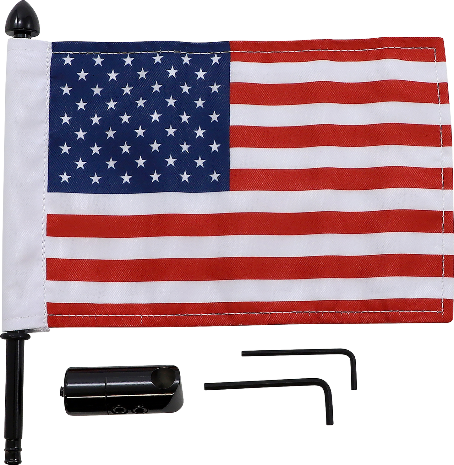 Pro Pad 6x9 American Flag Motorcycle 1/2" Horizontal Mount Harley Davidson