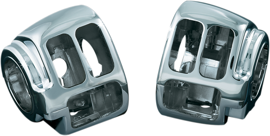 Kuryakyn Chrome Switch Cover for 2011-2019 Harley Dyna Sportster FXS FXDF 1747