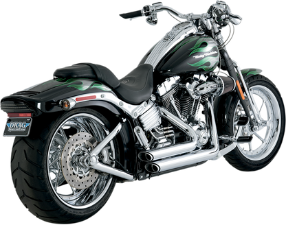 Vance & Hines 2-2 Shortshots Chrome Exhaust System for 1986-2009 Harley Softail