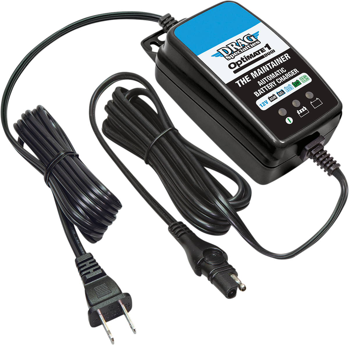 Drag Specialties OptiMate Duo 1 Motorcycle Battery Charger Maintainer for Harley