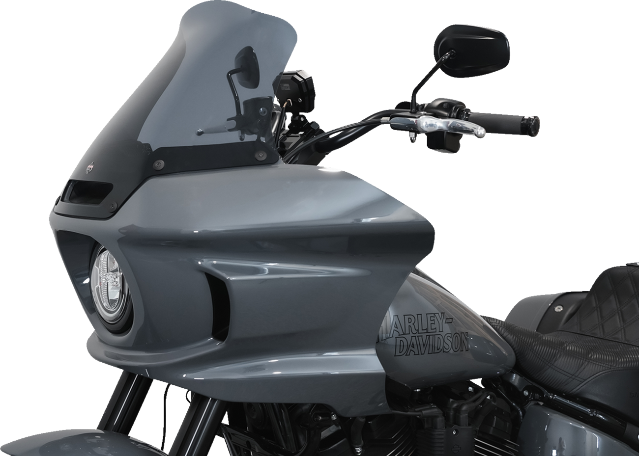 Klock Werks 10" Flare Dark Smoke Windshield for 2022-2024 Harley Softail FXLRST