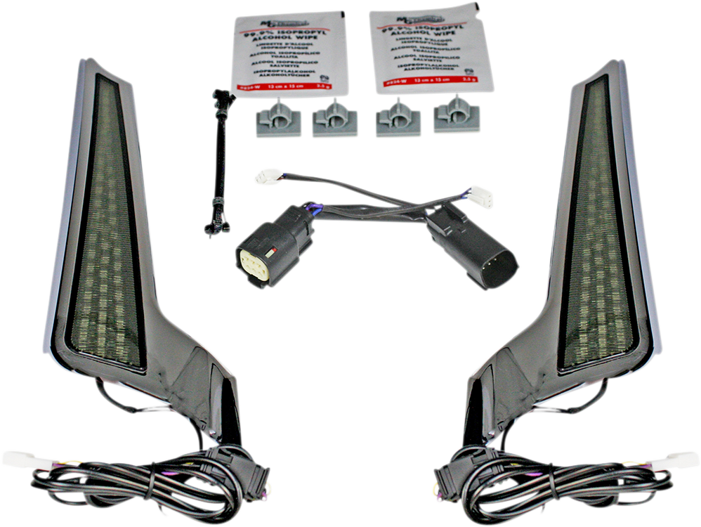 Custom Dynamics Chrome LED Fascia Panel Lights 2014-2024 Harley FLHX FLTRX FLHXS