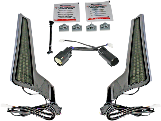 Custom Dynamics Chrome LED Fascia Panel Lights 2014-2024 Harley FLHX FLTRX FLHXS