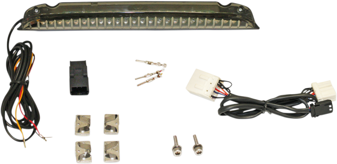 Custom Dynamics Black LED Rear Luggage Rack Light 1996-2013 Harley Softail FLSTF