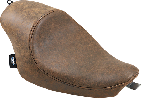 Drag Specialties Brown Leather 3/4 Solo Seat 2004-2022 Harley Sportster XLL XLC