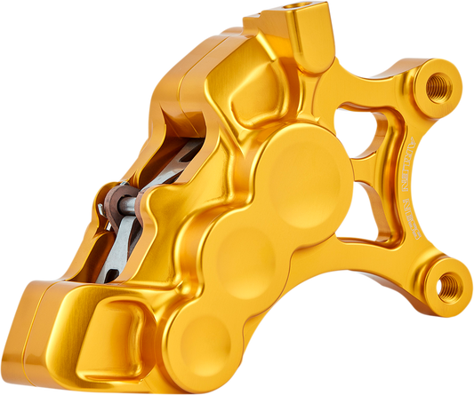 Arlen Ness Gold 6-Piston Front Right Brake Caliper fits 2006-2025 Harley 14"