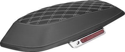 Saddlemen White Carbon Lattice Saddlebag Lid Covers for 2014-2025 Harley Touring