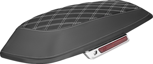 Saddlemen White Carbon Lattice Saddlebag Lid Covers for 2014-2025 Harley Touring