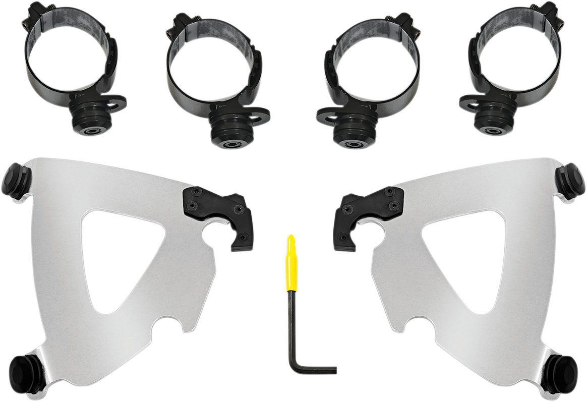 Memphis Shades Road Warrior Fairing & Polished Mount Kit 2018-2021 Harley FLSB
