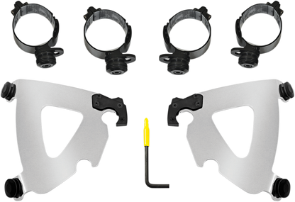 Memphis Shades Road Warrior Fairing & Polished Mount Kit 2018-2021 Harley FLSB