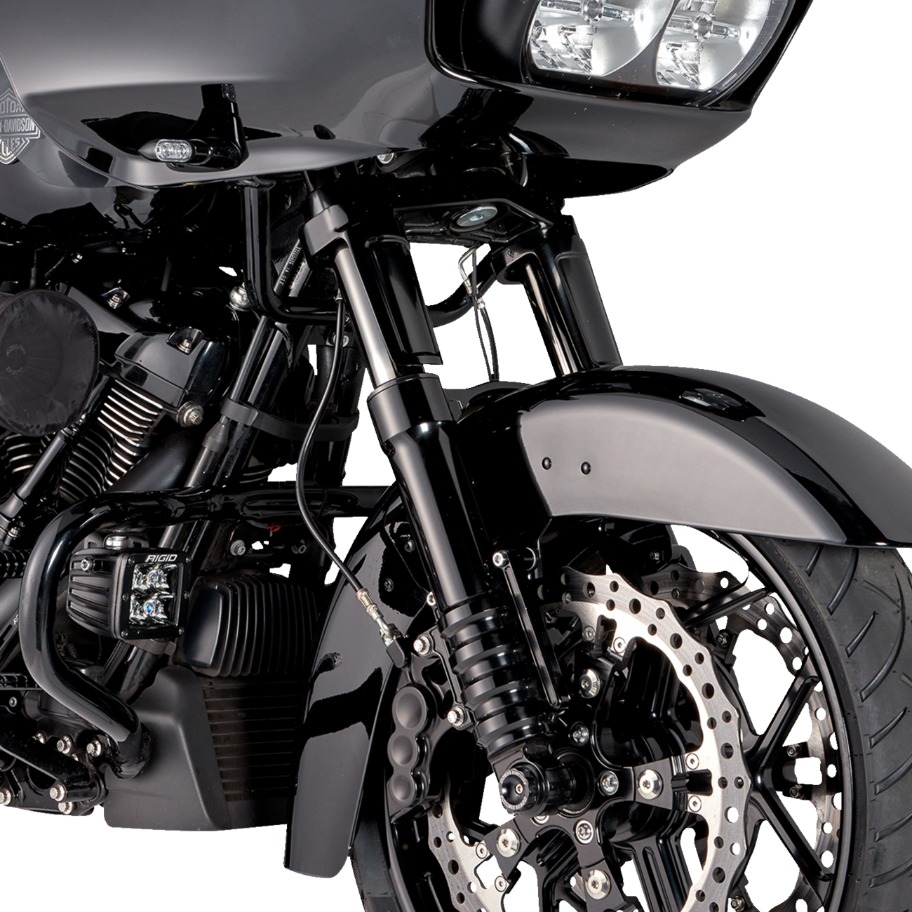 Arlen Ness Black Anodized Method No Flex Fork Legs for 2014-2025 Harley Touring