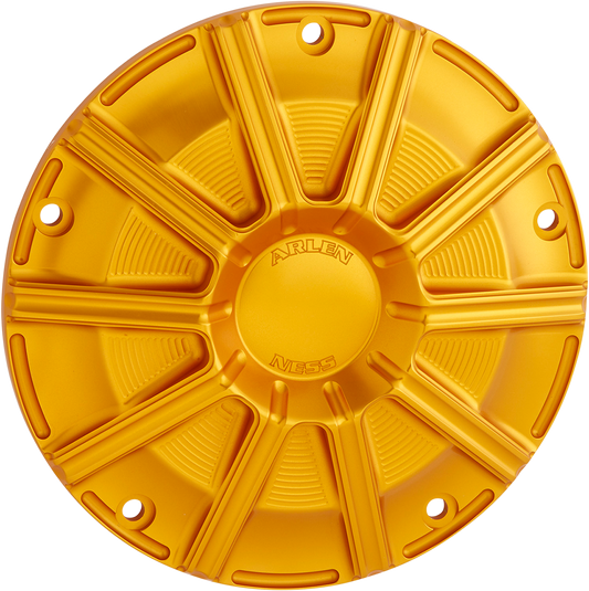 Arlen Ness 10 Gauge Gold Derby Cover fits 2015-2024 Harley Touring Bagger Models