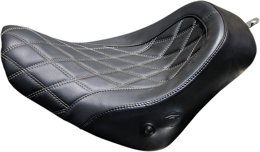 Danny Gray Plain Air Cell Weekday Solo Seat 2018-2024 Harley Softail FLHC FLDE