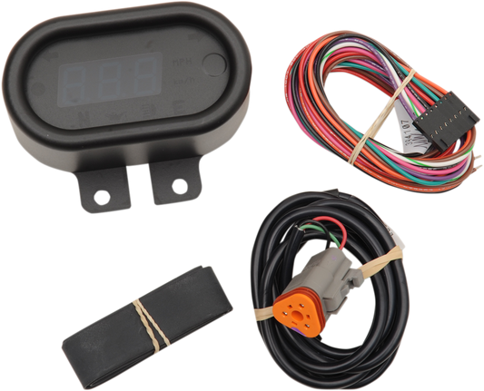 Dakota Digital Classic Black 5000 Series Electronic Motorcycle MPH Speedometer
