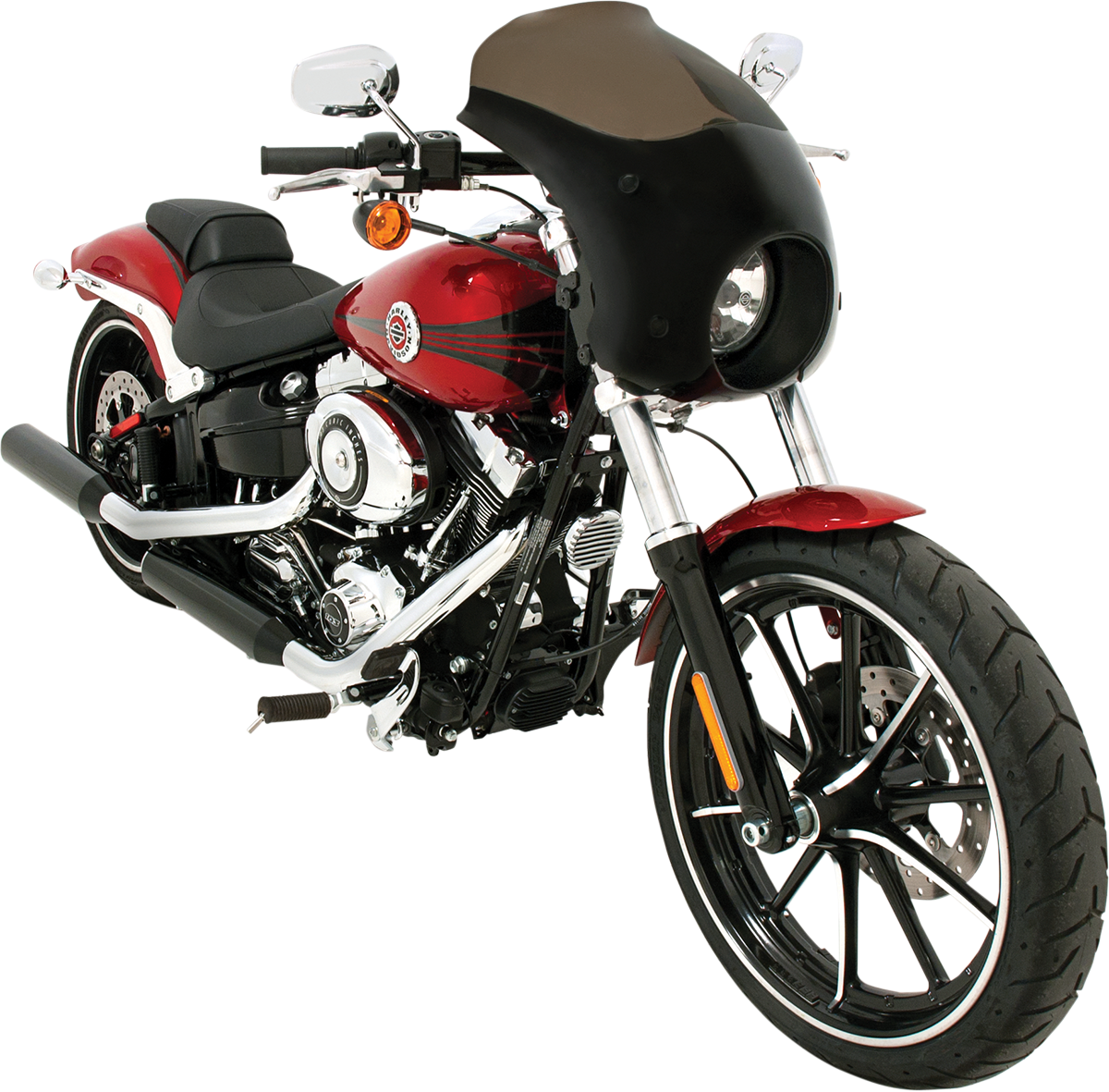 Memphis Shades Bullet Fairing & Polished Mount Kit for 2013-2017 Harley Breakout