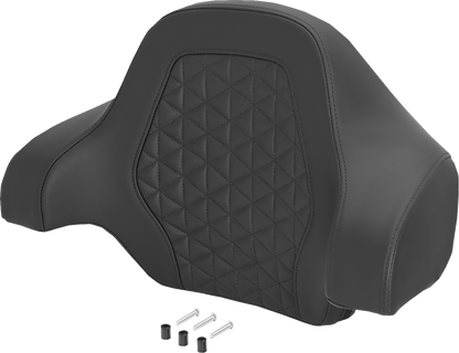 Saddlemen Black Tri Gripper Deluxe Sissy Bar Tour Pack Backrest Pad for Harley