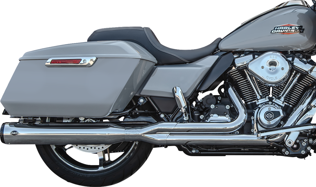 S&S GNX 2-1 Chrome Race Exhaust System fits 2017-2025 Harley Touring 550-1168