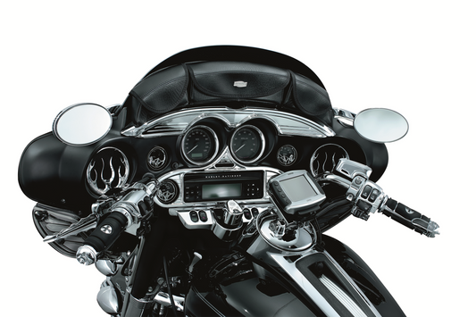 Kuryakyn Flame Front Fairing Dash Speaker Accents 1996-2013 Harley Touring FLHX