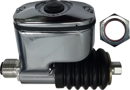 Drag Specialties Chrome Rear Brake Master Cylinder for 2006-17 Harley Dyna FXDB