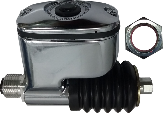 Drag Specialties Chrome Rear Brake Master Cylinder for 2006-17 Harley Dyna FXDB