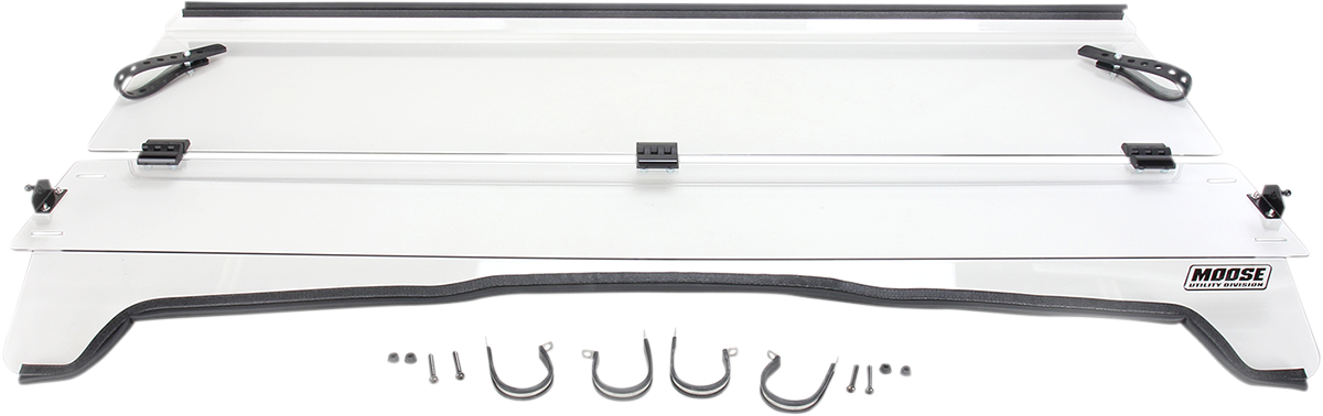 Moose Clear Polycarbonate UTV Folding Windshield for 2014-15 Kawasaki Teryx 800