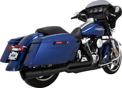 Vance & Hines Pro Pipe 2:1 Black PCX Exhaust System for 2017-2024 Harley Touring