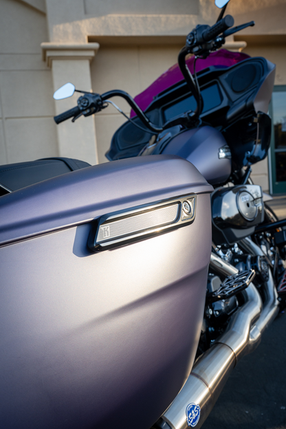 Kodlin Gloss Black Slant Saddlebag Latch Covers fits 2023-2025 Harley Touring