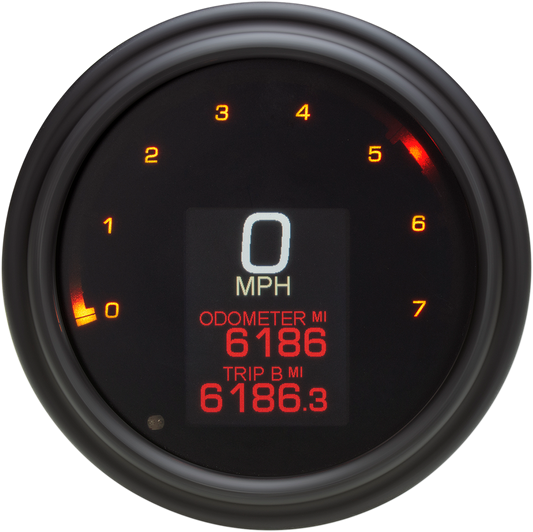 Dakota Digital MLX Black Speedometer fits 1999-2003 Harley Dyna Touring Softail