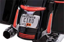 Ciro Smoked Tail Light & License Plate Mount for 2014-2023 Harley Touring FLTR