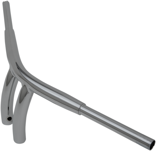 Drag Specialties 8" Chrome Radius T-Bar Handlebars for Harley Davidson