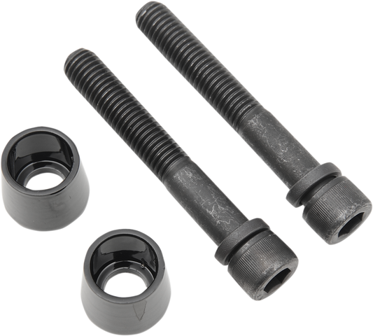 La Choppers Black Front Handlebar Riser Mounting Bolt Cone Kit Harley Davidson