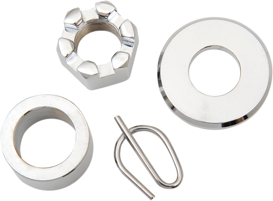 Colony Chrome Rear Axle Spacer Nut Kit fits 1986-1999 Harley Sportster XL XLH