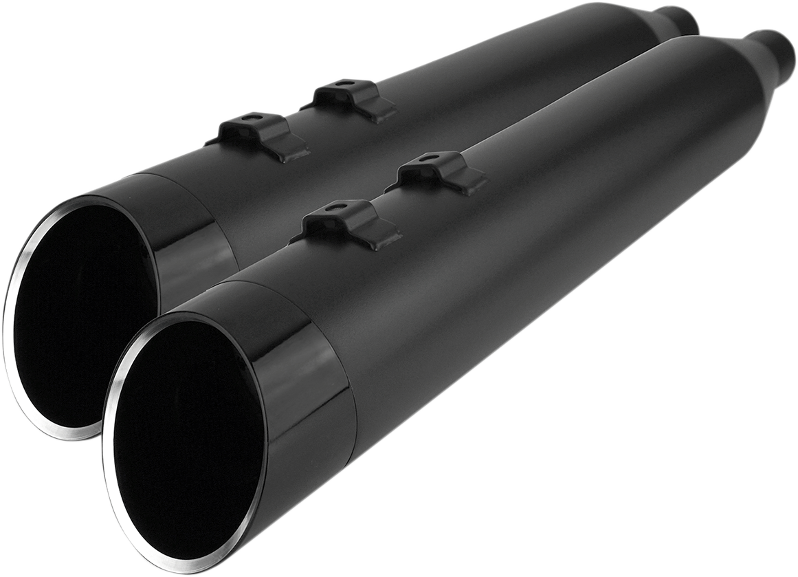 Khrome Werks 4.5" HP-Plus Black Slip on Mufflers 1996-2016 Harley Touring Models