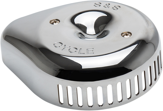 S&S Chrome Slasher Teardrop Stealth Carburetor Air Filter Cleaner Cover Harley