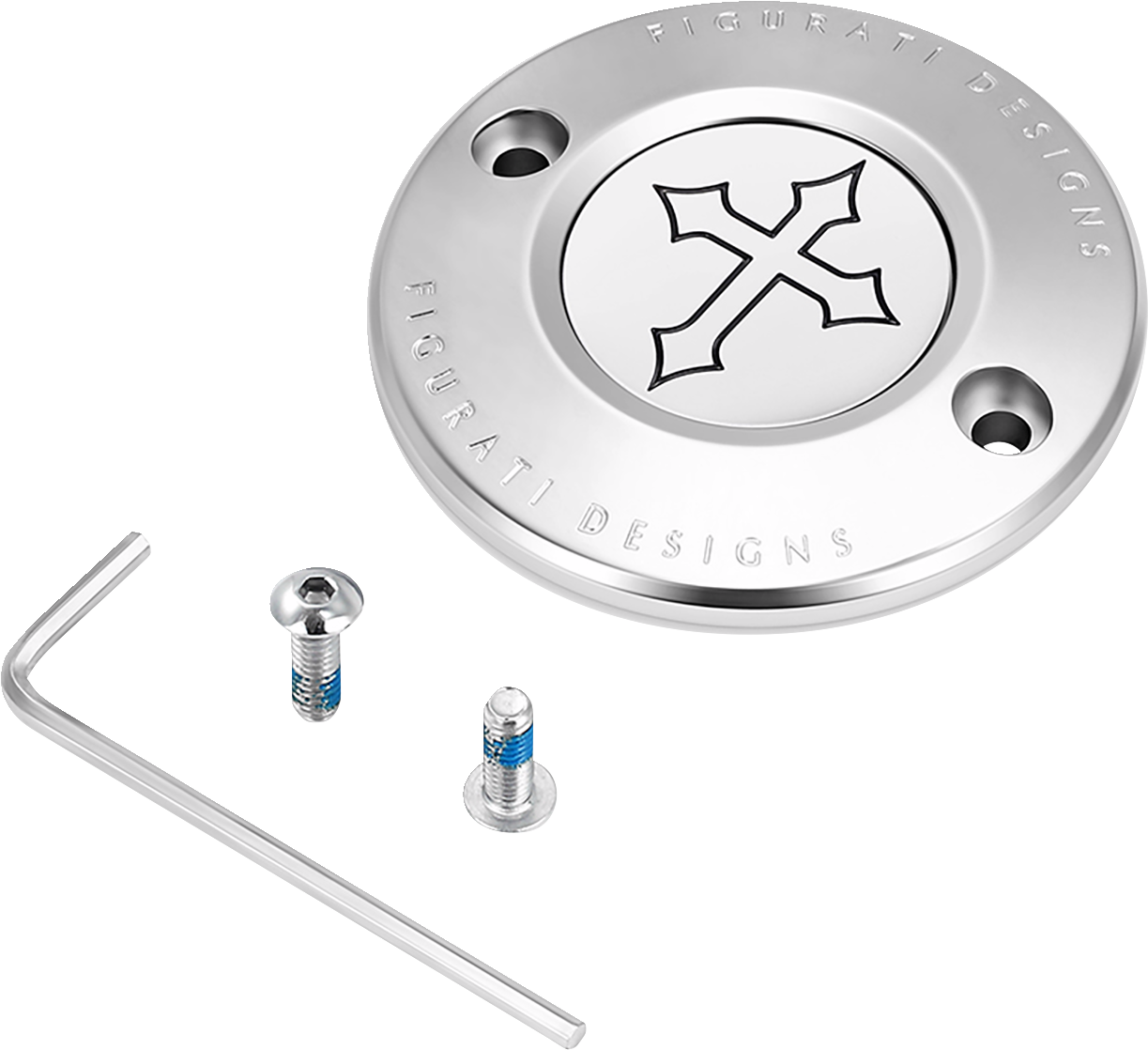 Figurati Designs Cross Stainless Steel Timing Cover for 2017-2023 Harley M8