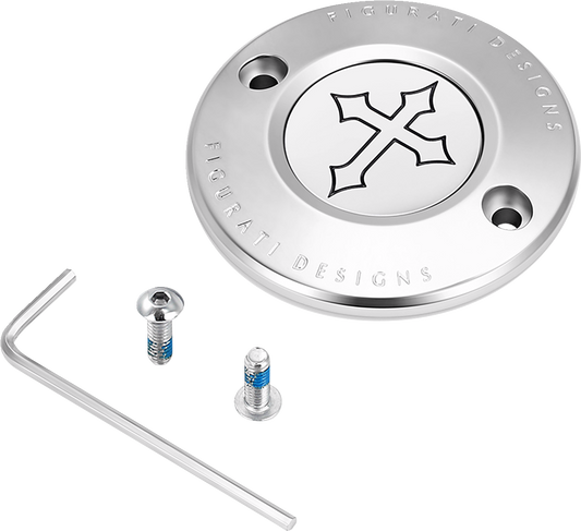 Figurati Designs Cross Stainless Steel Timing Cover for 2017-2023 Harley M8