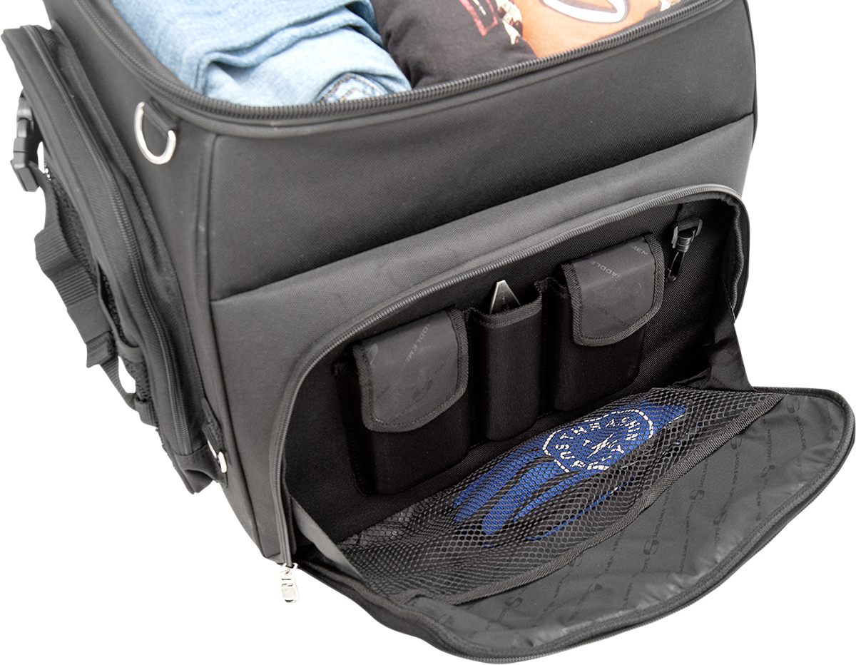 Saddlemen Universal Textile BR4200 Weather-Resistant Rear Sissy Bar Roll Bag