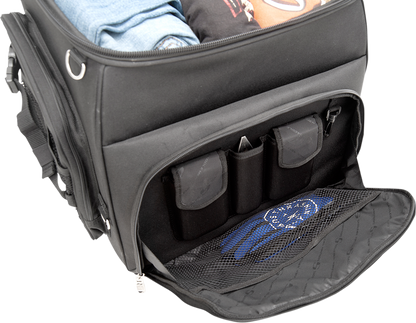 Saddlemen Universal Textile BR4200 Weather-Resistant Rear Sissy Bar Roll Bag