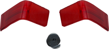 Custom Dynamics Tour-Pak Replacement Red Taillight Lens 1989-2013 Harley Touring
