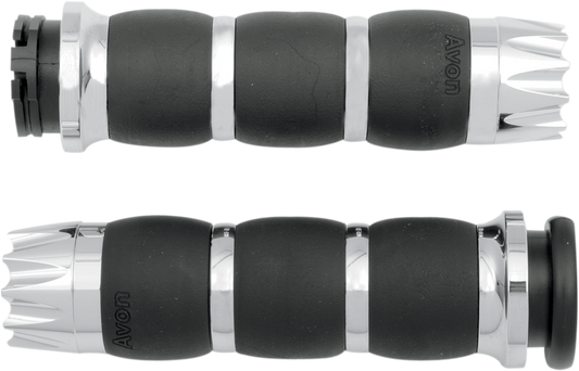 Avon Excalibur 1" Cable Handlebar Hand Grips for 1980-2022 Harley Davidson