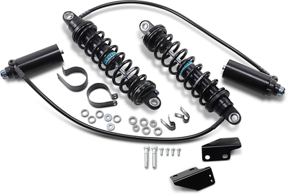 Legend 13" Black Revo-ARC Heavy Duty Rear Shocks 1999-2008 Harley Touring FLHR