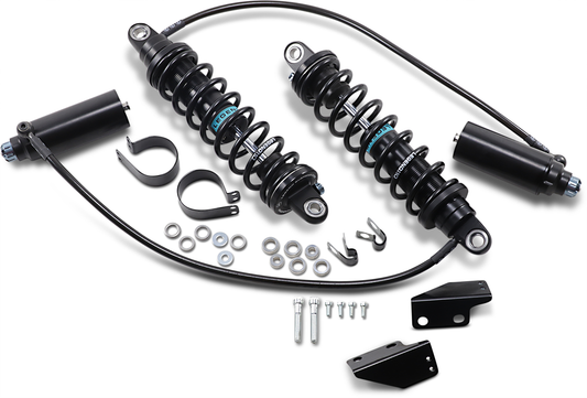Legend 13" Black Revo-ARC Heavy Duty Rear Shocks 1999-2008 Harley Touring FLHR