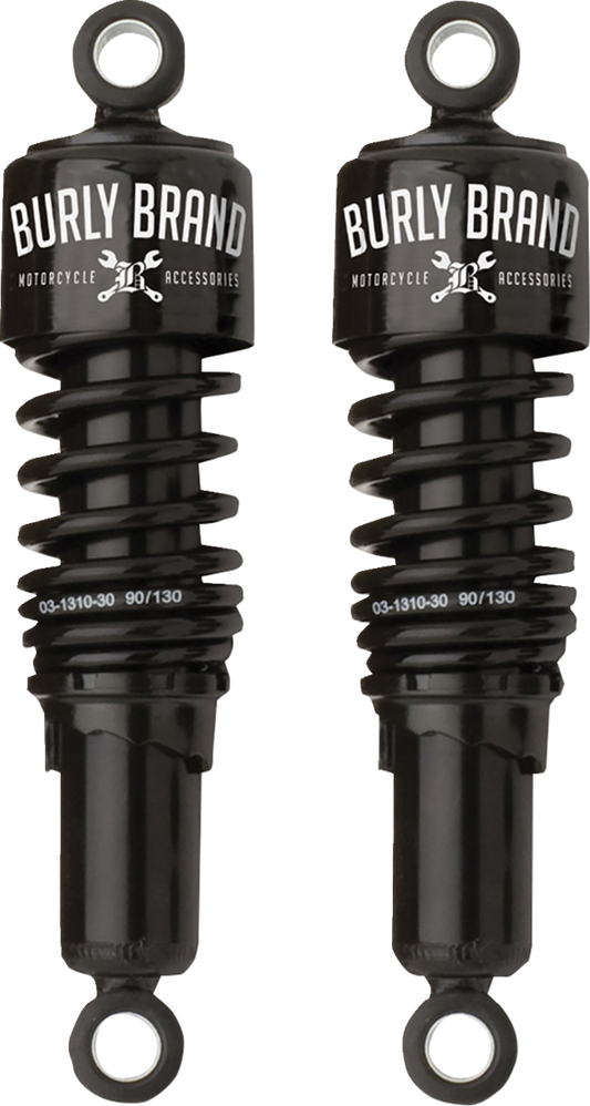 Burly Brand Slammer 10.5" Standard Rear Shocks for 1991-2017 Harley Dyna FXD