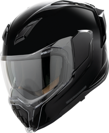 Icon Ultraflite Solid Gloss Black MIPS Full Face Unisex Adult Motorcycle Helmet